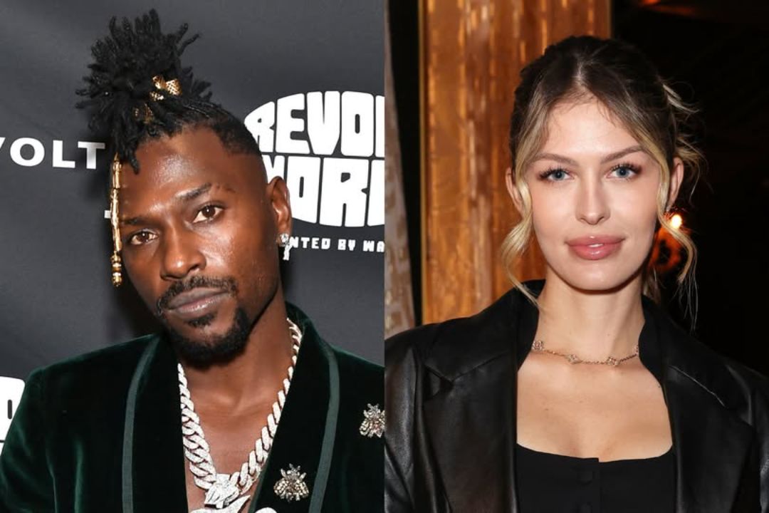 Antonio Brown with his girlfriend, Cydney Moreau.