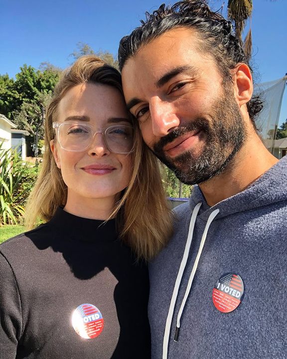 Justin Baldoni with his wife, Emily Baldoni.