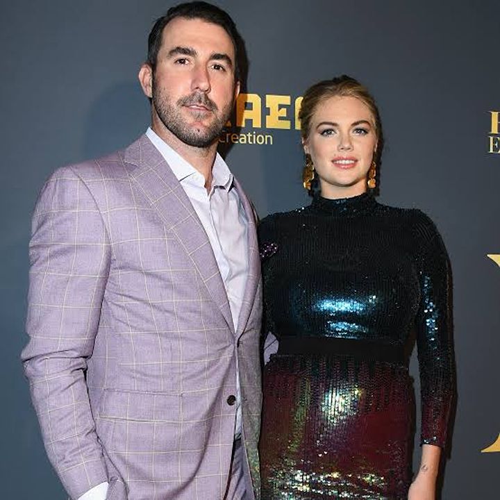 Kate Upton with her husband, Justin Verlander.