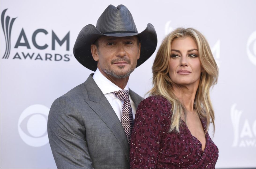 Tim McGraw with his wife, Faith Hill.
