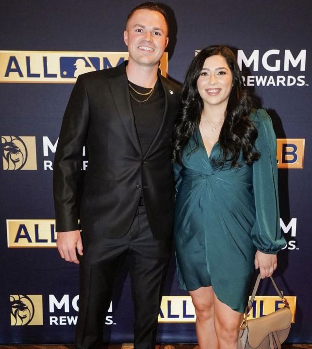 Tarik Skubal with his wife, Jessica Valandingham.
