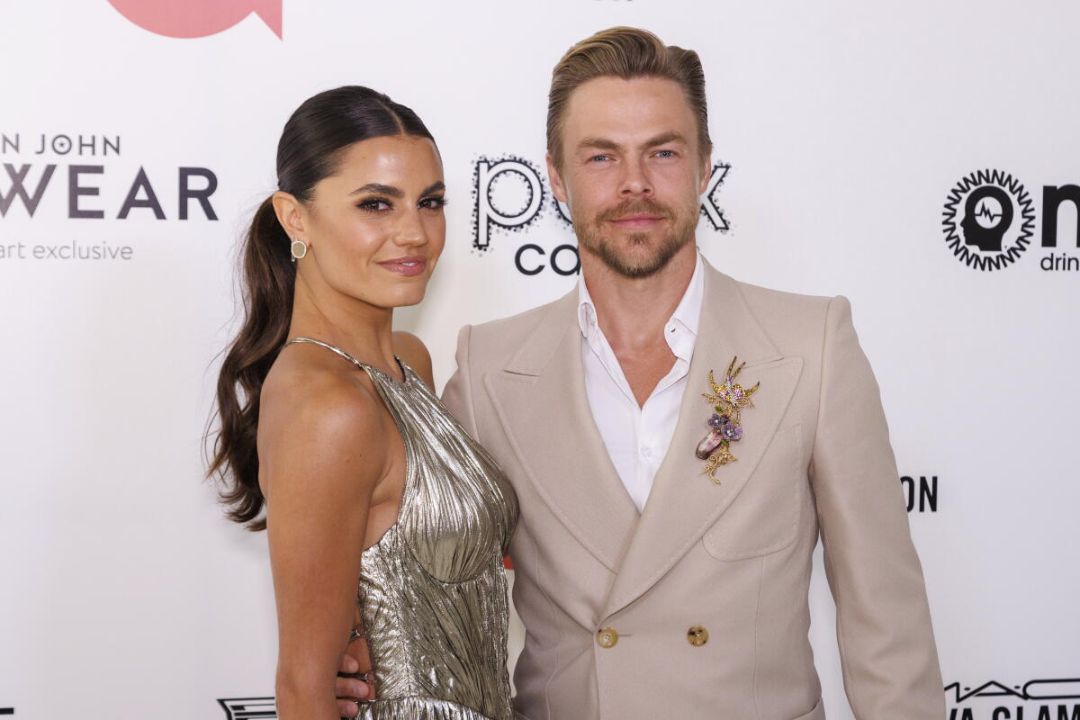 Derek Hough with his wife, Hayley Erbert.