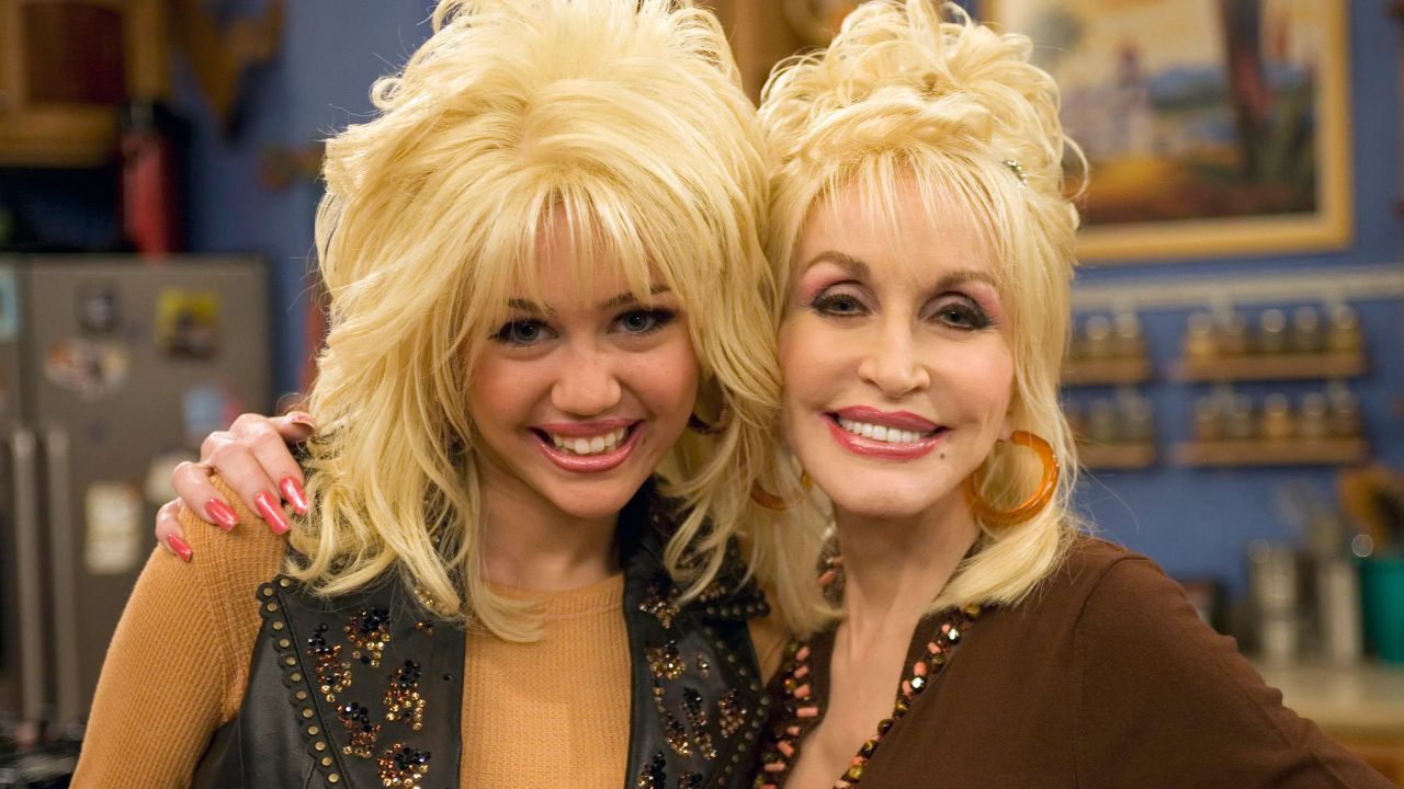 Miley Cyrus and Dolly Parton.